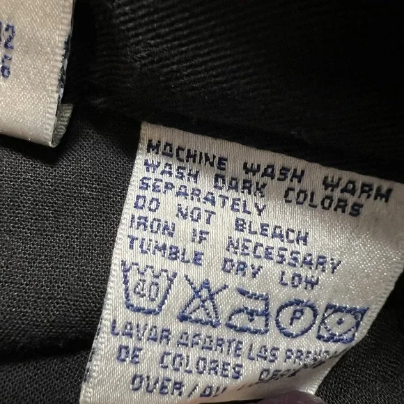 Claiborne Shorts Mens 38 Black Classic Flat Front Casual Chino Pockets Summer - Picture 7 of 7